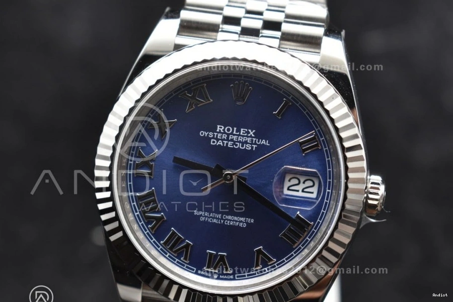 1:1 Steel on Roman Edition Clean Blue Bracelet SS Jubilee Best VR3235 41 Datejust Dial 904L 0317